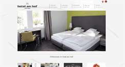 Desktop Screenshot of hotelamhof.de