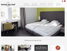 Tablet Screenshot of hotelamhof.de